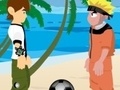 Játék Naruto and Ben 10 play volleyball