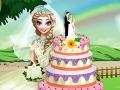 Játék Elsa's Wedding Cake Cooking