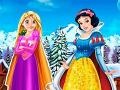 Játék Rapunzel And Snow White Winter Dress Up