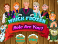 Játék Which Frozen Role Are You