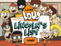 Játék The Loud House: Lincolns List  