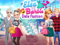 Játék Elsa and Barbie Date Fashion