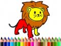 Játék Back To School: Lion Coloring Book
