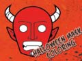 Játék Halloween Mask Coloring Book