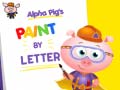 Játék Alpha Pig`s Paint By Letter