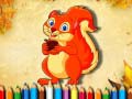 Játék Squirrel Coloring Book