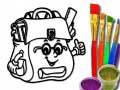 Játék Back To School: School Bag Coloring Book