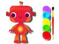 Játék Back to School: Robot Coloring Book