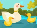 Játék Mother Duck and Ducklings Jigsaw