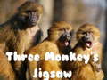 Játék Three Monkey's Jigsaw