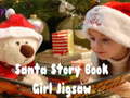 Játék Santa Story Book Girl Jigsaw