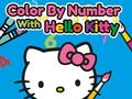 Játék Color By Number With Hello Kitty