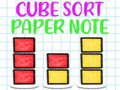 Játék Cube Sort Paper Note