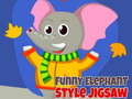 Játék Funny Elephant Style Jigsaw