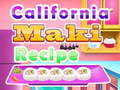 Játék California Maki Recipe
