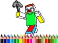 Játék Back to School: Minecraft Coloring