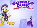 Játék Donald Duck memory card match