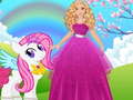 Játék Barbie and Pony Dressup