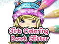 Játék Girls Coloring Book Glitter 