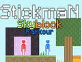 Játék Stickman Skyblock Parkour
