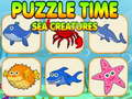 Játék Puzzle Time Sea Creatures