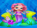 Játék Cute Mermaid Girl Dress Up 