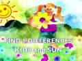 Játék Find 5 Differences Kids and Sun