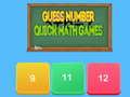 Játék Guess number Quick math games