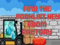 Játék Find The Forklift Key From Factory 