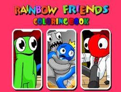 Játék Rainbow Friends kifestőkönyv  online.