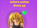 Játék Sakora Anime Dress Up