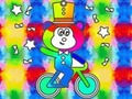 Játék Coloring Book: Monkey Rides Unicycle