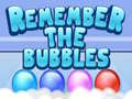 Játék Remember the Bubbles