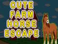 Játék Cute Farm Horse Escape