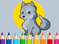 Játék Coloring Book: Wolf
