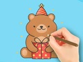 Játék Coloring Book: Gift Bear