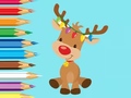 Játék Coloring Book: Cute Christmas Reindee
