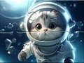 Játék Jigsaw Puzzle: Astronaut-Cat