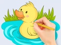 Játék Coloring Book: Baby Duck Swim