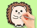 Játék Coloring Book: Cute Hedgehog