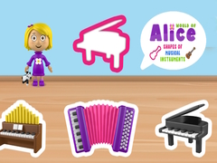 Játék World of Alice Shapes of Musical Instruments