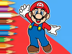 Játék Coloring Book: Mario Happy Skating