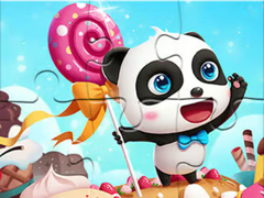 Játék Jigsaw Puzzle: Panda Candy World