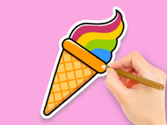 Játék Coloring Book: Rainbow Ice Cream