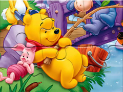 Játék Jigsaw Puzzle: Winnie Fishing