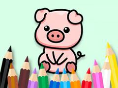 Játék Coloring Book: Cute Pig 2