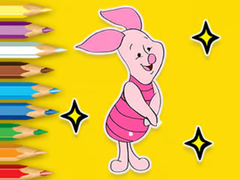 Játék Coloring Book: Piglet With Balloon