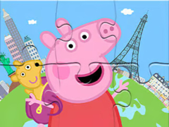 Játék Jigsaw Puzzle: Peppa Travel Around