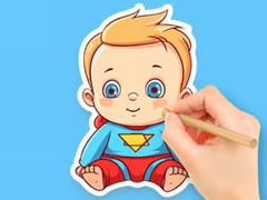 Játék Coloring Book: Cute Super Baby