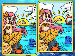 Játék Mermaids Spot The Differences